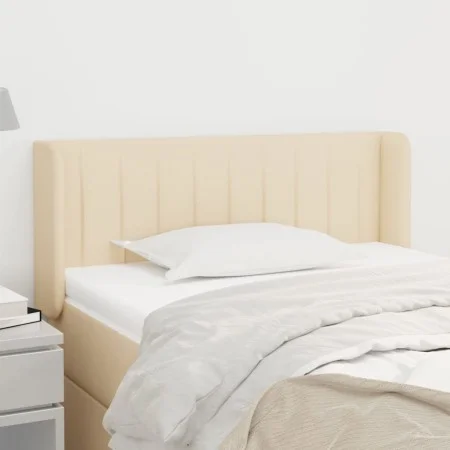 Cabecero de tela color crema 83x16x78/88 cm de , Cabeceros y pies de cama - Ref: Foro24-3118985, Precio: 41,67 €, Descuento: %