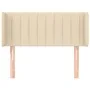 Cabecero de tela color crema 83x16x78/88 cm de , Cabeceros y pies de cama - Ref: Foro24-3118985, Precio: 41,67 €, Descuento: %