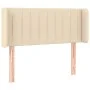 Kopfteil aus cremefarbenem Stoff, 93 x 16 x 78/88 cm von , Kopf- und Fußteile - Ref: Foro24-3118993, Preis: 45,92 €, Rabatt: %