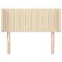 Kopfteil aus cremefarbenem Stoff, 93 x 16 x 78/88 cm von , Kopf- und Fußteile - Ref: Foro24-3118993, Preis: 45,92 €, Rabatt: %