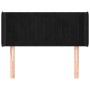 Cabecero de terciopelo negro 93x16x78/88 cm de , Cabeceros y pies de cama - Ref: Foro24-3119044, Precio: 51,00 €, Descuento: %