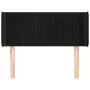 Cabecero de terciopelo negro 93x16x78/88 cm de , Cabeceros y pies de cama - Ref: Foro24-3119044, Precio: 52,89 €, Descuento: %