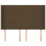 Headboard with light gray fabric ears 147x16x118/128 cm by , Headboards and footboards - Ref: Foro24-3119819, Price: 110,58 €...