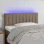 Cabecero con LED de tela gris taupe 90x5x78/88 cm de , Cabeceros y pies de cama - Ref: Foro24-3121836, Precio: 47,50 €, Descu...