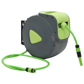 Wandmontierter, automatisch einziehbarer Schlauchaufroller 30+2 m von vidaXL, Gartenschlauchhalter - Ref: Foro24-143898, Prei...