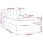 Box spring bed with black fabric mattress 90x200 cm by , Beds and slatted bases - Ref: Foro24-3126935, Price: 294,95 €, Disco...
