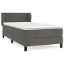 Boxspringbett mit dunkelgrauer Samtmatratze 90x190 cm von , Betten und Lattenroste - Ref: Foro24-3127584, Preis: 301,40 €, Ra...