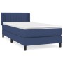 Box spring bed with blue fabric mattress 80x200 cm by , Beds and slatted bases - Ref: Foro24-3129831, Price: 300,66 €, Discou...