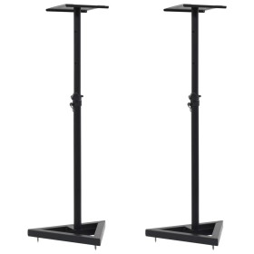 Studio speaker stands 2 units black steel by vidaXL, Speaker stands - Ref: Foro24-70083, Price: 78,65 €, Discount: %