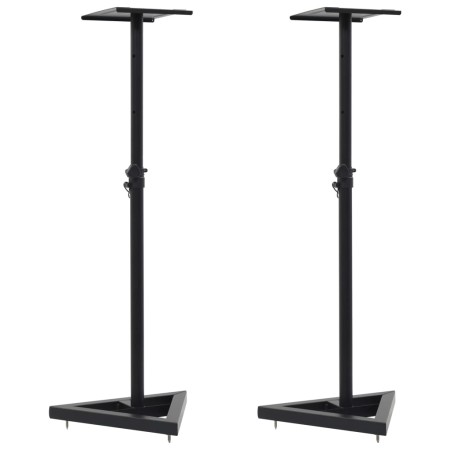 Soportes para altavoces de estudio 2 unidades acero negro de vidaXL, Soportes para altavoces - Ref: Foro24-70083, Precio: 78,...