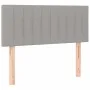 Boxspringbettmatratze und LED-Leuchten aus hellgrauem Stoff 90x200 cm von , Betten und Lattenroste - Ref: Foro24-3133285, Pre...