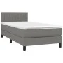 Box spring bed mattress and LED lights dark gray fabric 80x200 cm by , Beds and slatted bases - Ref: Foro24-3133270, Price: 3...