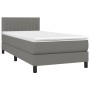 Cama box spring colchón y luces LED tela gris oscuro 80x200 cm de , Camas y somieres - Ref: Foro24-3133270, Precio: 279,46 €,...