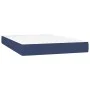 Box spring bed with mattress and LED blue fabric 120x200 cm by , Beds and slatted bases - Ref: Foro24-3133867, Price: 403,57 ...