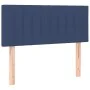 Box spring bed with mattress and LED blue fabric 120x200 cm by , Beds and slatted bases - Ref: Foro24-3133867, Price: 403,57 ...