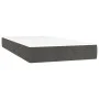 Box spring bed with mattress and LED dark gray velvet 90x190 cm by , Beds and slatted bases - Ref: Foro24-3134496, Price: 288...