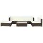 Garden furniture set 6 pieces with brown synthetic rattan cushions by vidaXL, Garden sets - Ref: Foro24-44606, Price: 444,89 ...