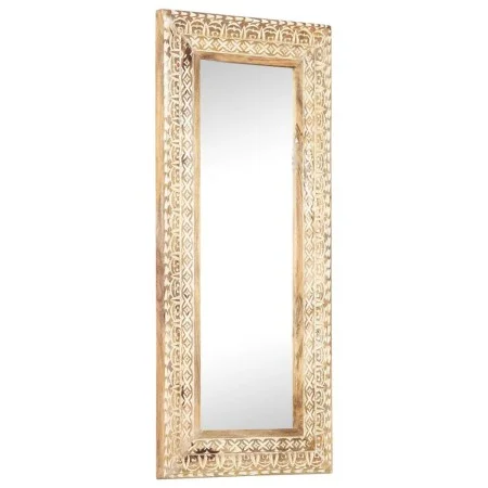 Hand carved mirror solid mango wood 110x50x2.6 cm by , Mirrors - Ref: Foro24-321646, Price: 129,28 €, Discount: %