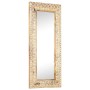 Hand carved mirror solid mango wood 110x50x2.6 cm by , Mirrors - Ref: Foro24-321646, Price: 131,30 €, Discount: %