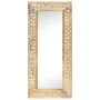 Hand carved mirror solid mango wood 110x50x2.6 cm by , Mirrors - Ref: Foro24-321646, Price: 129,28 €, Discount: %