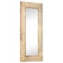 Hand carved mirror solid mango wood 110x50x2.6 cm by , Mirrors - Ref: Foro24-321646, Price: 131,30 €, Discount: %
