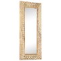 Hand carved mirror solid mango wood 110x50x2.6 cm by , Mirrors - Ref: Foro24-321646, Price: 131,30 €, Discount: %