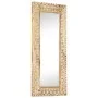 Hand carved mirror solid mango wood 110x50x2.6 cm by , Mirrors - Ref: Foro24-321646, Price: 129,28 €, Discount: %
