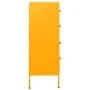Armario de cajones de acero amarillo mostaza 80x35x101,5 cm de , Cajoneras - Ref: Foro24-336200, Precio: 195,66 €, Descuento: %