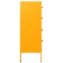 Mustard yellow steel drawer cabinet 80x35x101.5 cm by , Drawers - Ref: Foro24-336200, Price: 215,65 €, Discount: %