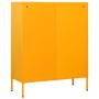 Mustard yellow steel drawer cabinet 80x35x101.5 cm by , Drawers - Ref: Foro24-336200, Price: 215,65 €, Discount: %