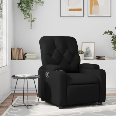 Black Faux Leather Recliner by , Armchairs - Ref: Foro24-372503, Price: 203,64 €, Discount: %
