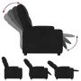 Black Faux Leather Recliner by , Armchairs - Ref: Foro24-372503, Price: 203,64 €, Discount: %
