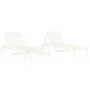 Loungers with table 2 pcs solid white pine wood by , Loungers - Ref: Foro24-3157680, Price: 244,86 €, Discount: %