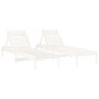 Loungers with table 2 pcs solid white pine wood by , Loungers - Ref: Foro24-3157680, Price: 248,22 €, Discount: %