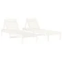 Loungers with table 2 pcs solid white pine wood by , Loungers - Ref: Foro24-3157680, Price: 244,86 €, Discount: %