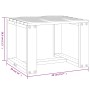Loungers with table 2 pcs solid white pine wood by , Loungers - Ref: Foro24-3157680, Price: 248,22 €, Discount: %