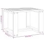 Loungers with table 2 pcs solid white pine wood by , Loungers - Ref: Foro24-3157680, Price: 244,86 €, Discount: %