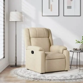 Cream Fabric Recliner by , Armchairs - Ref: Foro24-373545, Price: 220,16 €, Discount: %