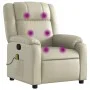 Cremefarbener Massagesessel aus Kunstleder von , Sessel - Ref: Foro24-373530, Preis: 293,88 €, Rabatt: %