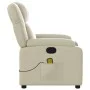Cremefarbener Massagesessel aus Kunstleder von , Sessel - Ref: Foro24-373530, Preis: 293,88 €, Rabatt: %