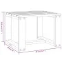 Garden side table solid pine wood 40x38x28.5 cm by , Garden tables - Ref: Foro24-825079, Price: 26,58 €, Discount: %