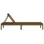 Tumbonas 2 unidades madera maciza de pino marrón 199,5x60x74 cm de , Tumbonas - Ref: Foro24-825072, Precio: 158,50 €, Descuen...