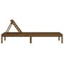 Tumbonas 2 unidades madera maciza de pino marrón 199,5x60x74 cm de , Tumbonas - Ref: Foro24-825072, Precio: 159,94 €, Descuen...