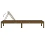 Tumbonas 2 unidades madera maciza de pino marrón 199,5x60x74 cm de , Tumbonas - Ref: Foro24-825072, Precio: 158,50 €, Descuen...