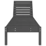Loungers 2 units solid gray pine wood 199.5x60x74 cm by , Loungers - Ref: Foro24-825070, Price: 158,40 €, Discount: %