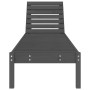 Tumbonas 2 unidades madera maciza de pino gris 199,5x60x74 cm de , Tumbonas - Ref: Foro24-825070, Precio: 159,94 €, Descuento: %