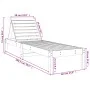 Tumbonas 2 unidades madera maciza de pino 199,5x60x74 cm de , Tumbonas - Ref: Foro24-825066, Precio: 183,94 €, Descuento: %