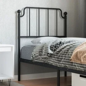Kopfteil aus schwarzem Metall, 75 cm von , Kopf- und Fußteile - Ref: Foro24-373913, Preis: 19,02 €, Rabatt: %