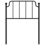 Black metal headboard 75 cm by , Headboards and footboards - Ref: Foro24-373913, Price: 19,28 €, Discount: %