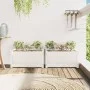 Outdoor planters 2 units solid white pine wood by , Pots and planters - Ref: Foro24-837442, Price: 70,46 €, Discount: %